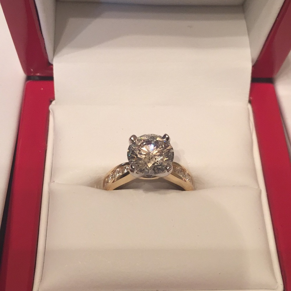 ON HOLD FOR BUYER- 2.53 diamond engagement ring